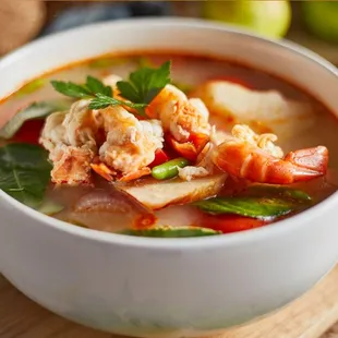 Spicy seafood soup