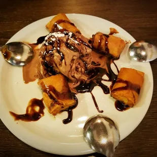 The banana dessert. Yum yum.