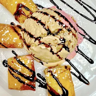 Fried Banana with ice cream