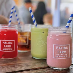 Watermelon Juice Strawberry Banana Smoothie matcha latte coke