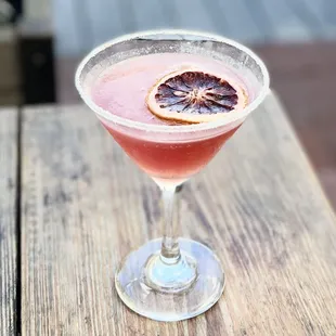 blood orange martini