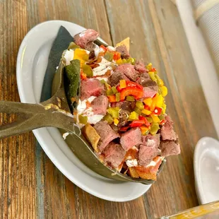 Freshly made chips-their nachos were amazing!