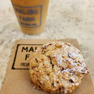 Strawberry Lemon Scone &amp; Iced Americano