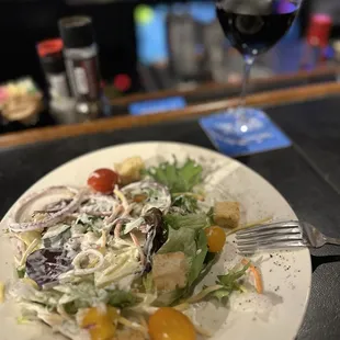 House Salad with ranch
