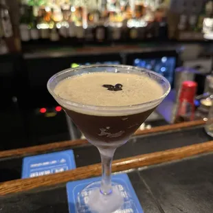 Espresso Martini with a frosty glass... game changer!