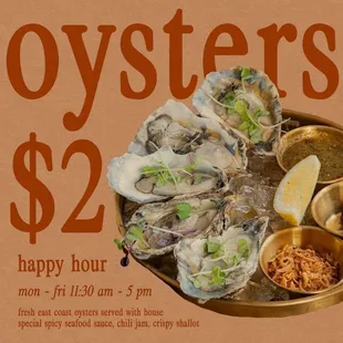 Happy hour $2 oyster