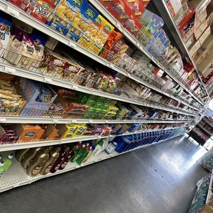 a grocery aisle