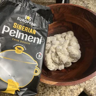 Bought this pelmeni brand, two bags. They stick together like a brick, as have been unfrozen/frozen at least ones.
