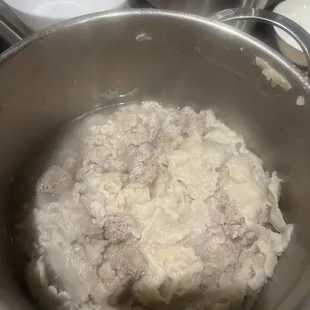 That's what comes out from that brick. Not quite yummy look.