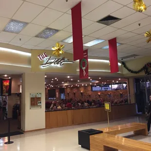 From inside the mall.