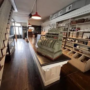 a cash register in a store