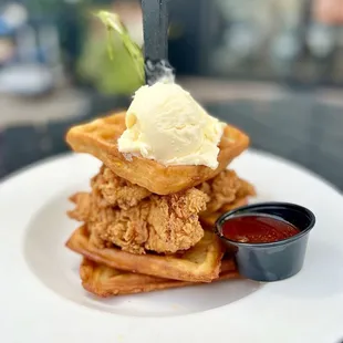 Chicken &amp; waffles