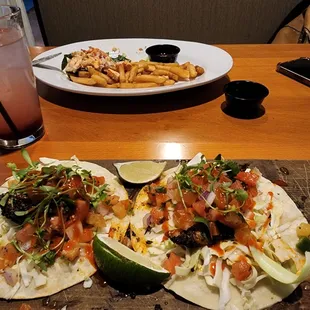 Fish tacos lobster roll