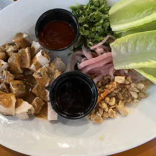 Thai Chicken Lettuce Wraps