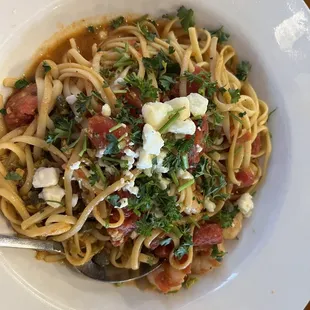 Mediterranean Shrimp Pasta