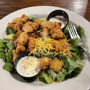 Roadhouse salad with chicken instead of brisket