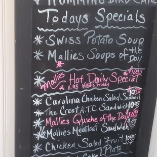 Specials Board