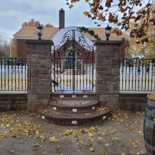 The patio gate makes a beautiful background for the best photos.