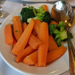 Steamed veggies