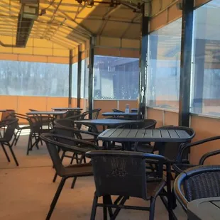 Downstairs seating area