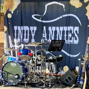 Stage Backdrop for the girl band, Indy Annie's.