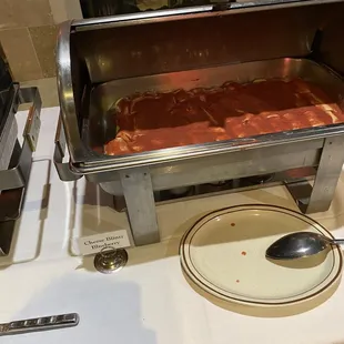 a tray of food on a table