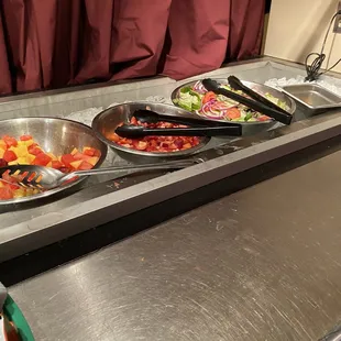 a variety of food items
