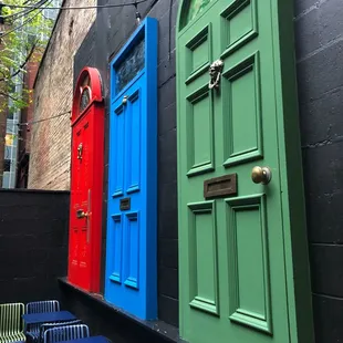 colorful doors