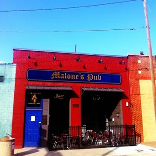 the outside of the building