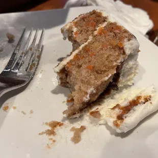 Carrot Cake (3/4th eaten)