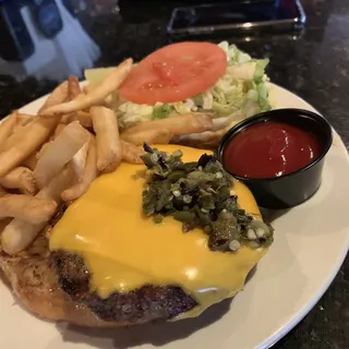 Roasted Jalapeno Cheeseburger