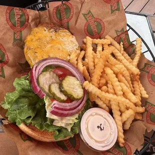 BYO Burger with Fries