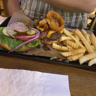 The gourmet burger with all the fixins!