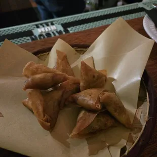 Pork and lime samboussas