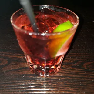a shot of a drink