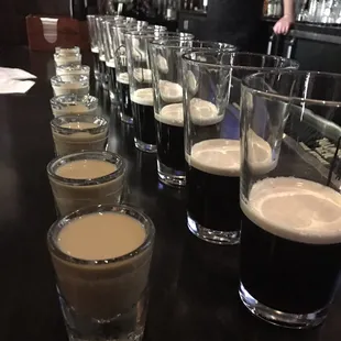 Baileys/Guinness/Jameson shots