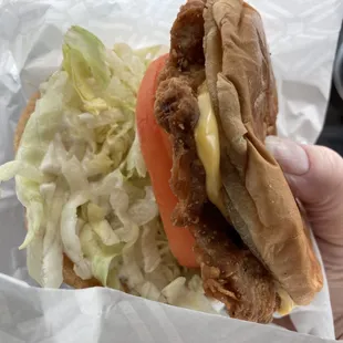 Steak sandwich with cheese! Yummy