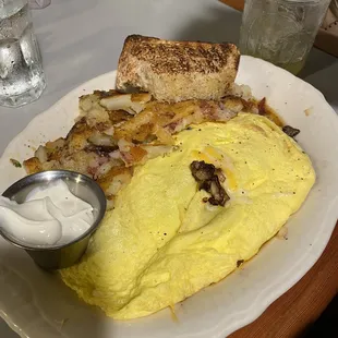 Prime Rib Omelette