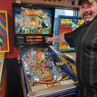 Josh won a .50 cent beer for beating Pinball Paul's highest score! Way to go Josh!