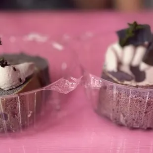 Black sesame and ube rolls