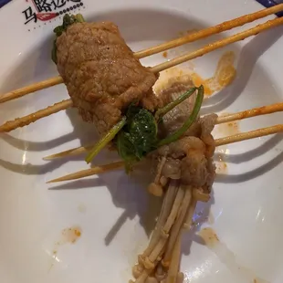 Enoki Beef Skewers