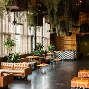 Interior of Malverde, a private event space in Austin, Texas.
