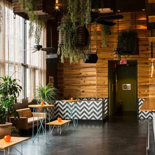 Interior of Malverde, a private event space in Austin, Texas.