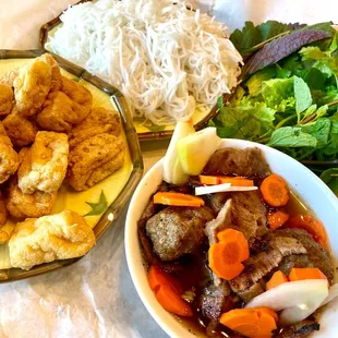 #15 Bun Cha Ha Noi... plus a size order of deep fried tofu.... Healthy and Delicious....