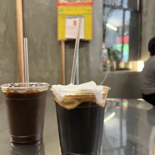 Vietnamese iced coffee and Coconut Vietnamese iced coffee