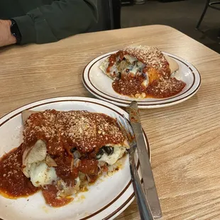 Large Homestyle Calzone (split by the kitchen)