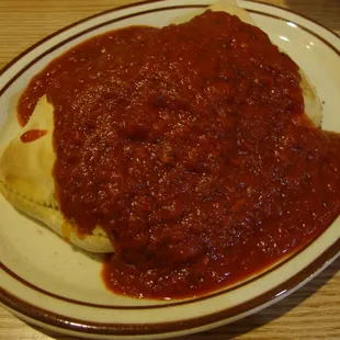 Calzone, Mama Alvino&apos;s Pizzeria January 1st 2015