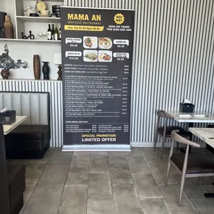 sushi and sashimi, interior