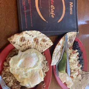 Colombian Breakfast and Huevos Rancheros