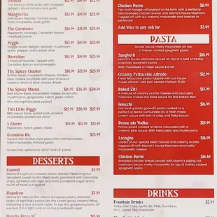 Menu October 2023